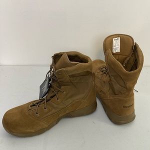 Reebok Steel Toe Work Boots NWT 14W, Tan, Slip and Oil Resistant